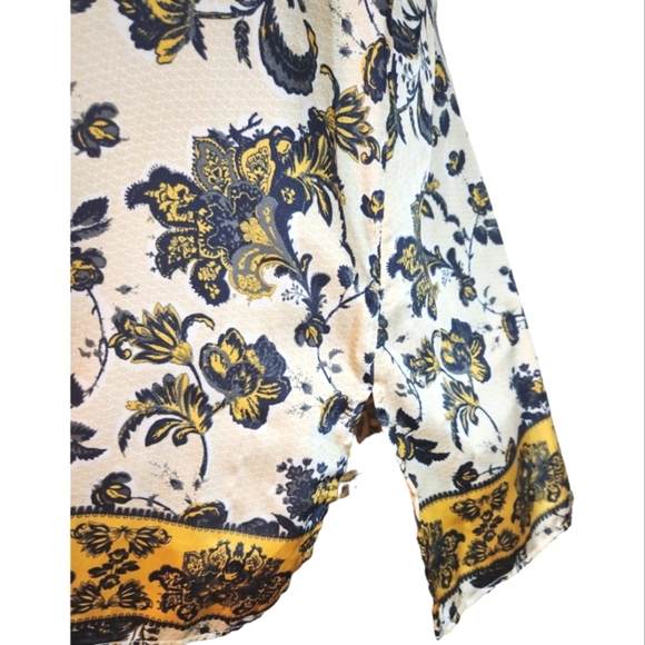 Intimately Free People Floral Beige Tea Combo V Neck Tank Blouse Camisole Size M - Picture 5 of 10